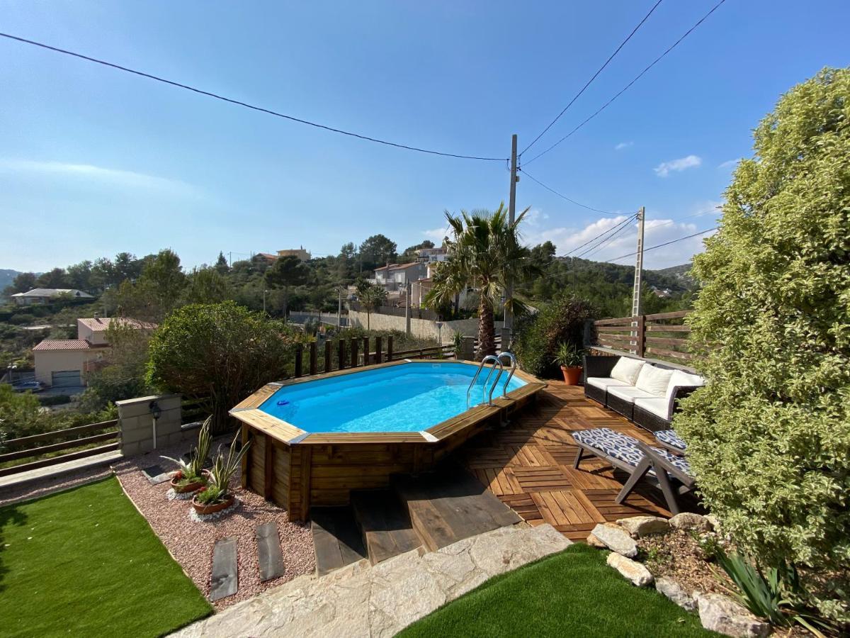 Amazing Vila Close To Sitges, Jacuzzi, Swimming Pool & Exellent Views Olivella Eksteriør bilde