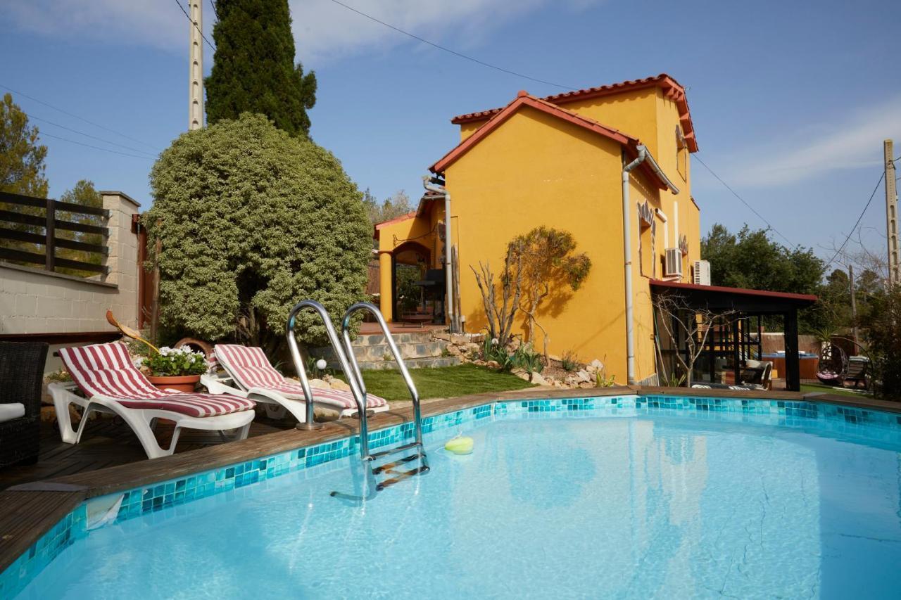 Amazing Vila Close To Sitges, Jacuzzi, Swimming Pool & Exellent Views Olivella Eksteriør bilde